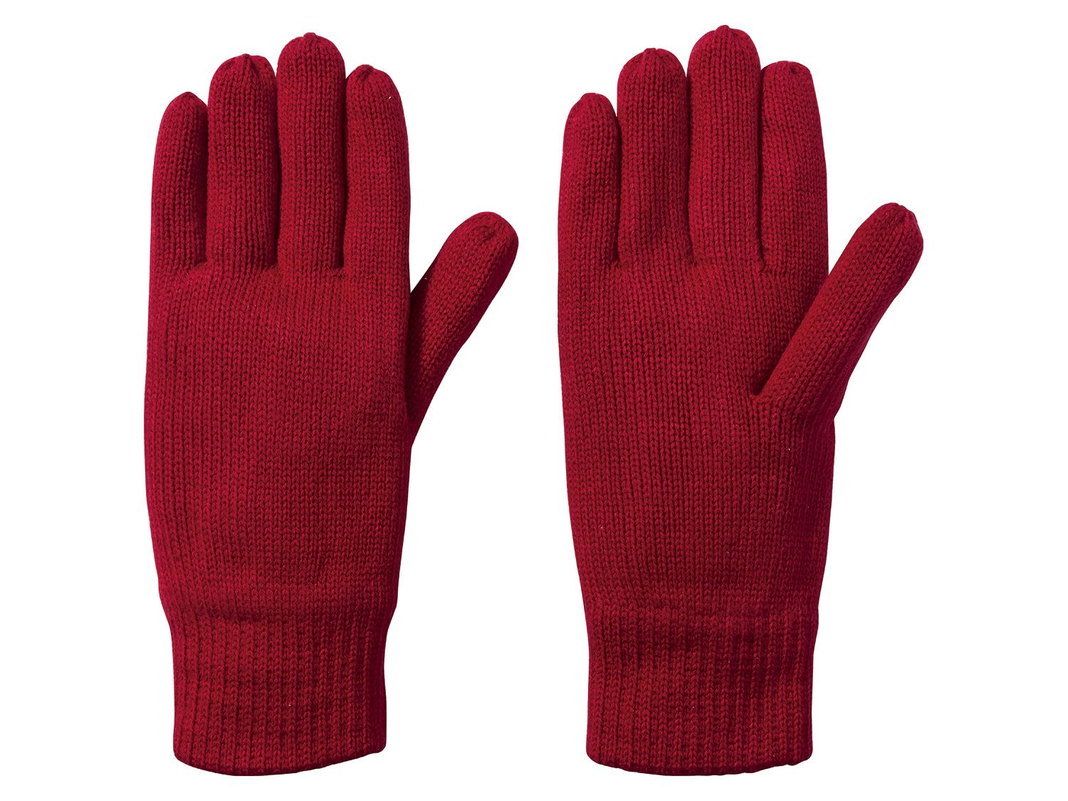 esmara Gebreide dames handschoenen (Rood)