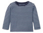 Blauw-wit gestreept longsleeve shirt voor baby's.