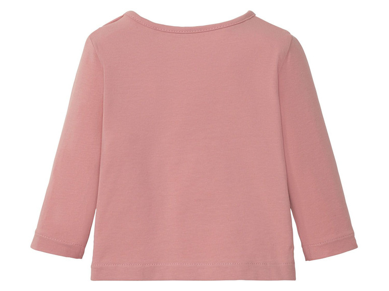 Roze longsleeve shirt voor baby's.
