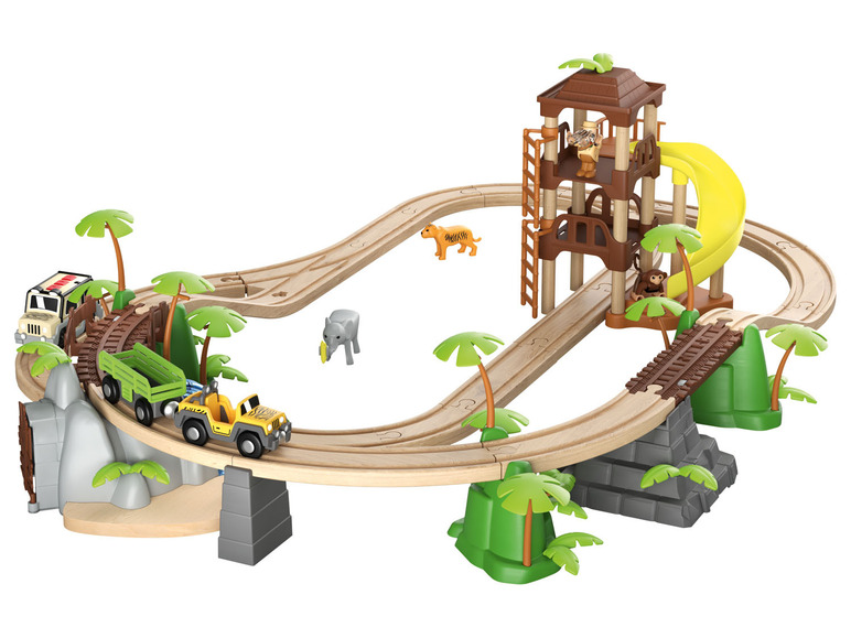 Ga naar volledige schermweergave: Playtive Houten treinbaanset - afbeelding 16