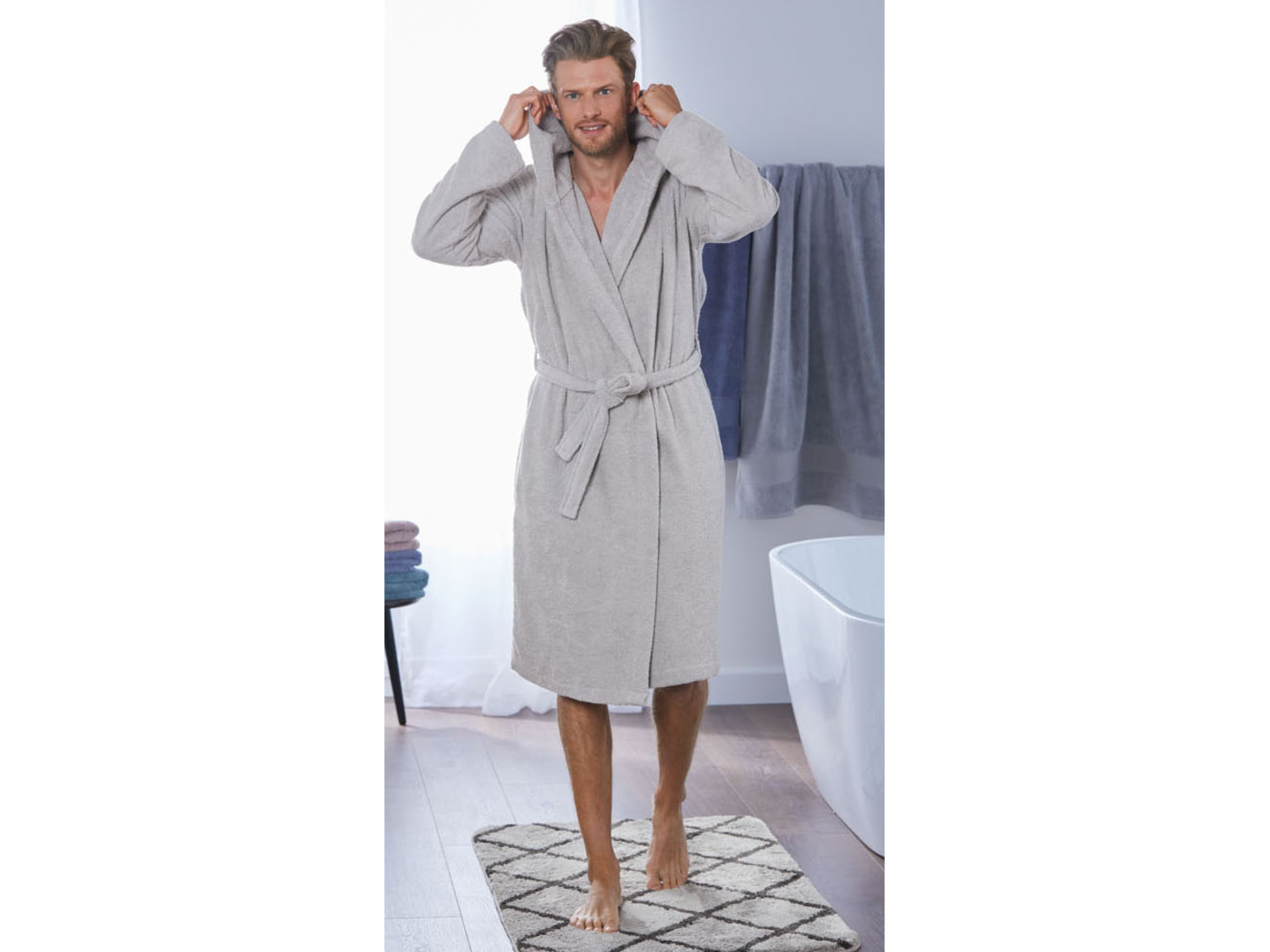 Eindig Heerlijk Op de grond LIVARNO home Heren badjas online kopen | LIDL