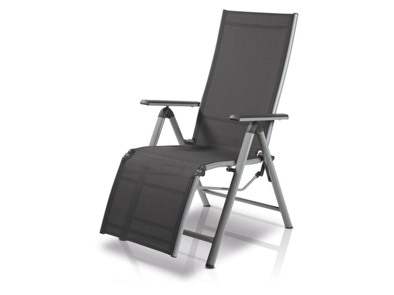 Ga naar volledige schermweergave: florabest Aluminium relaxstoel grijs - afbeelding 8