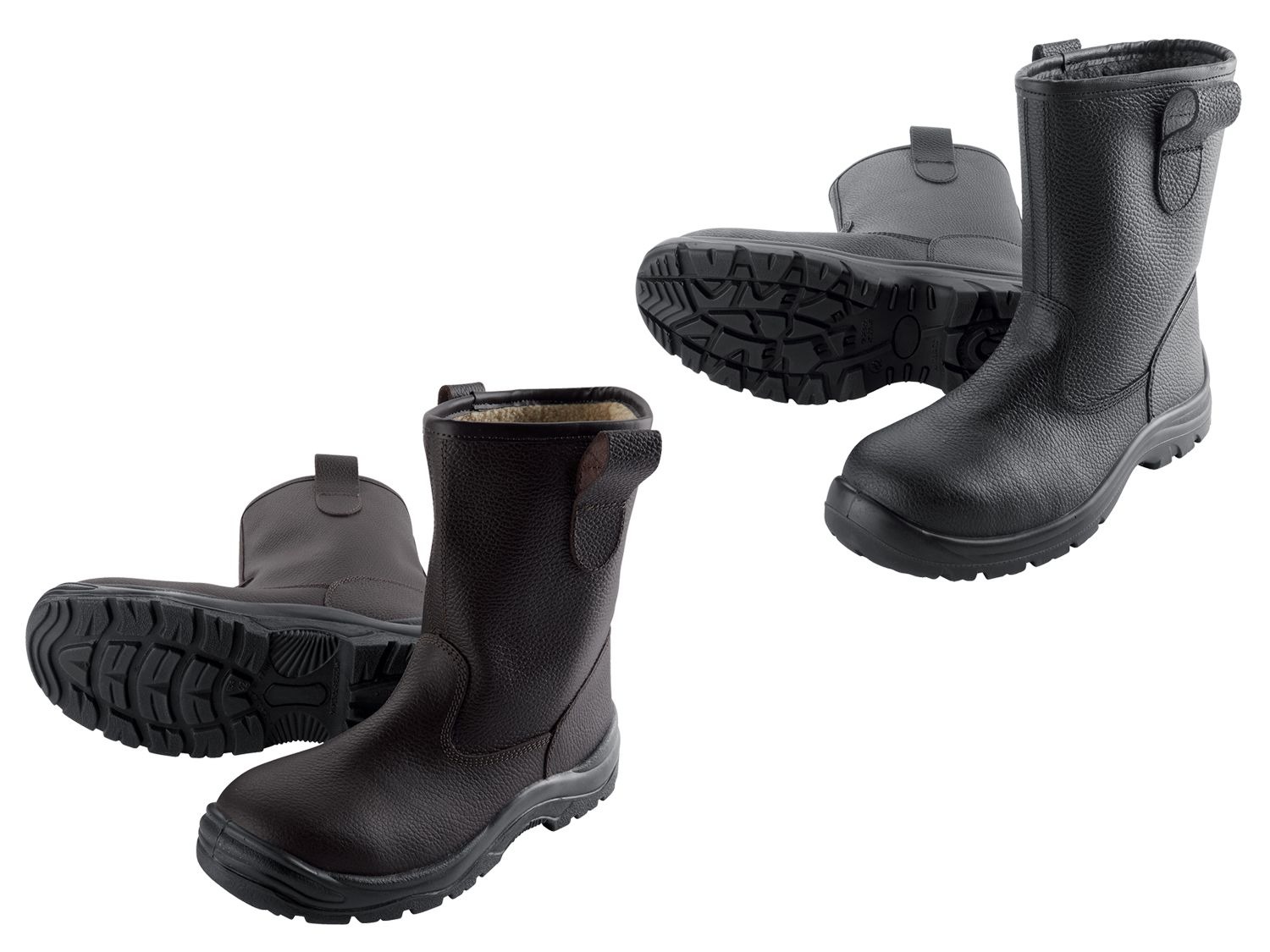 POWERFIX® Gevoerde, leren veiligheidslaarzen S3 | LIDL