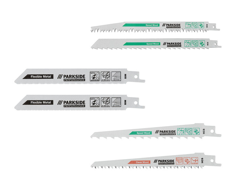 Zagen voor hout en metaal, Parkside Performance