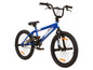Een blauwe Big-Snaggy BMX-fiets