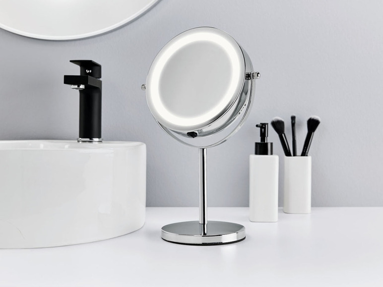 Ga naar volledige schermweergave: LIVARNO HOME Make-up spiegel met LED - afbeelding 25
