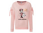 Roze trui met Minnie Mouse print voor kerstinkopen.