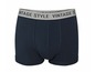 Donkerblauwe heren boxershorts met de tekst 'Vintage Style'.