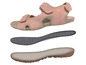 Roze sandalen met Footflexx zool en comfortabele binnenzool.