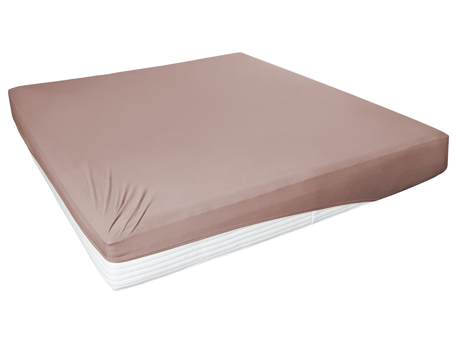 Primera elastan-jersey hoeslaken met rondom elastiek, 90-200 x 200 cm. (noga, 140-160 x 200 cm)