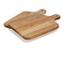 Twee houten snijplanken met handvatten.