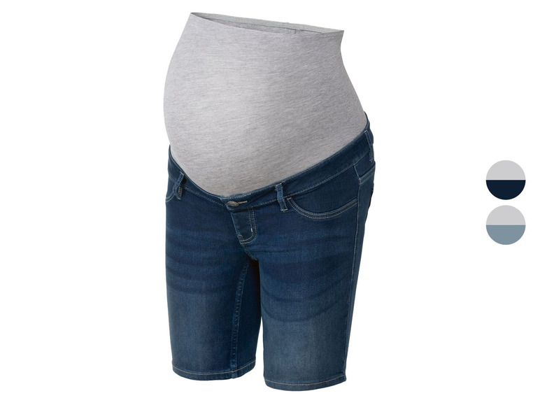 Ga naar volledige schermweergave: esmara Dames zwangerschaps jeansshorts - afbeelding 1