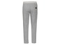Grijze sweatpants met wit elastiek.