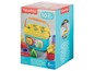 Fisher-Price Baby's First Blocks, een sorteerbak met blokken in verschillende vormen.