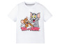 Wit T-shirt met Tom en Jerry erop.