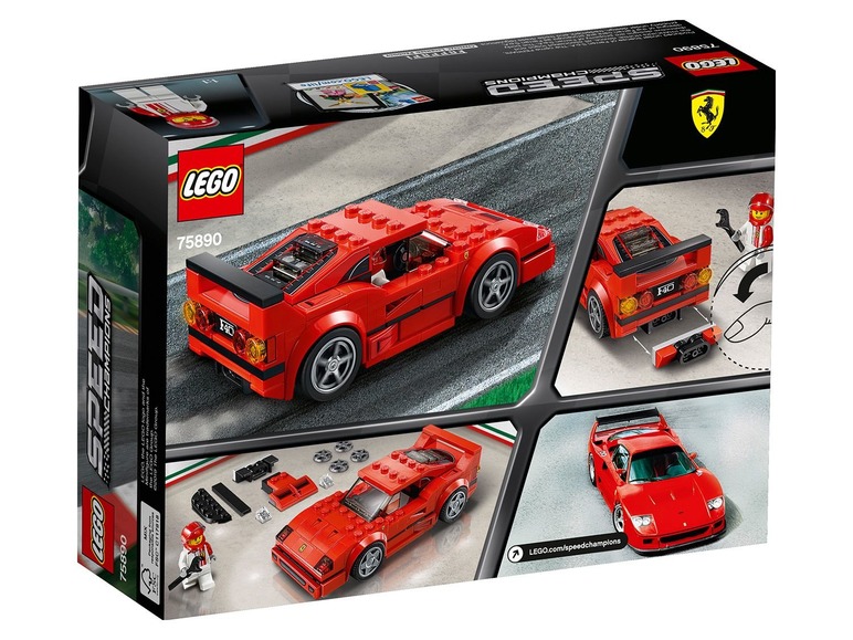 Ga naar volledige schermweergave: LEGO® Speed Raceauto Ferrari F40 - afbeelding 2