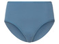 Blauwe katoenen slip met hoge taille.