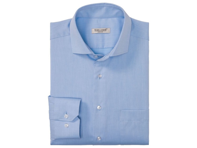 Een lichtblauw overhemd van het merk Noelleague.