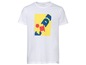 Wit T-shirt met een Lidl-logo.