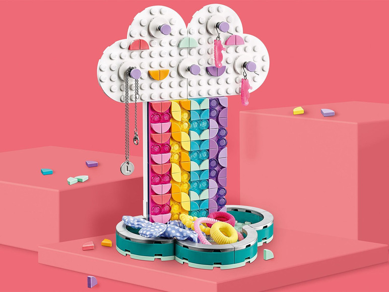 Ga naar volledige schermweergave: LEGO® DOTs Regenboog juwelenstandaard - afbeelding 4