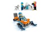 Lego City sneeuwscooter met minifiguren en een husky