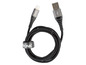 Een zwarte Lightning naar USB-kabel van het merk TRONIC.