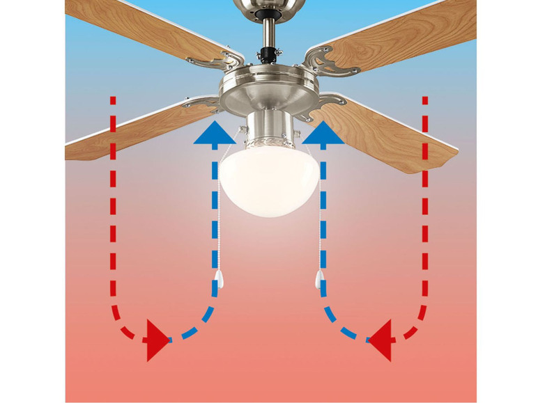 Ga naar volledige schermweergave: Livarno Home Plafondventilator met LED-lamp - afbeelding 5