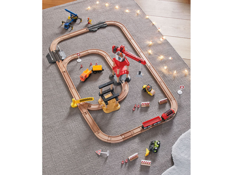 Ga naar volledige schermweergave: Playtive Houten treinbaan bouwplaats - afbeelding 5