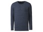Een donkerblauw LIVETEX langarm shirt met knopen.
