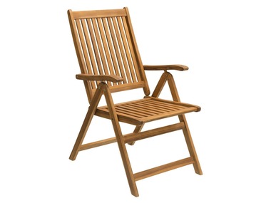 florabest Houten tuinklapstoel met hoge rugleuning