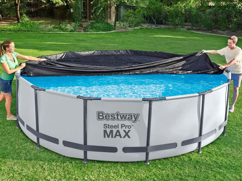 Ga naar volledige schermweergave: Bestway Flowclear™ PVC-afdekzeil voor zwembad Ø370 cm - afbeelding 8