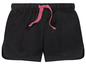 Zwarte shorts met roze koord