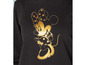 Zwart shirt met gouden Minnie Mouse print.