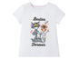 Wit T-shirt met Tom & Jerry print, met de tekst 'Bestie Forever'.