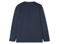 Een donkerblauwe longsleeve met ronde hals.