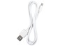 Witte USB-kabel met micro-USB-connector.