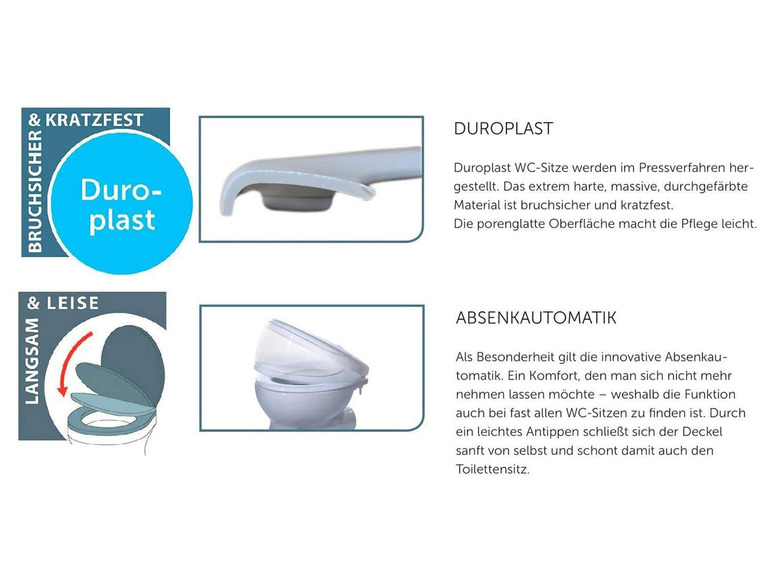 Ga naar volledige schermweergave: Schütte WC zitting duroplast, met soft-close-mechanisme - afbeelding 4