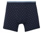 Donkerblauwe boxershorts met een ankerprint.