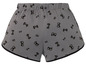 Grijze shorts met Batman-print.