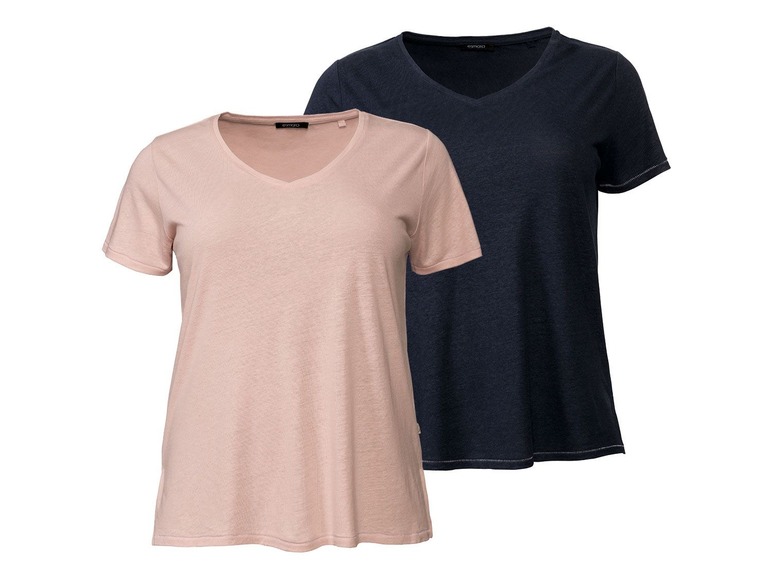 Ga naar volledige schermweergave: esmara 2 dames T-shirts plus size - afbeelding 8