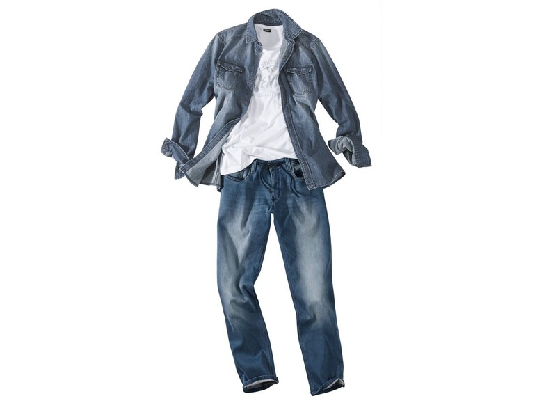 Heren jeanshemd