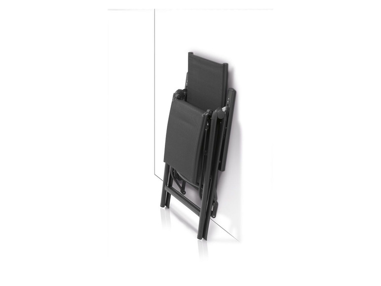 Ga naar volledige schermweergave: florabest Aluminium relaxstoel zwart - afbeelding 8