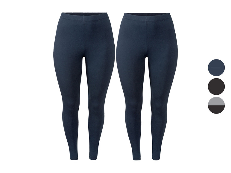 Ga naar volledige schermweergave: esmara® 2 dames leggings plus size - afbeelding 1
