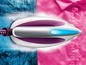 Een Philips PerfectCare Aqua Pro stoomstrijkijzer strijkt een roze blouse.