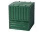 Groene composter met meerdere compartimenten.