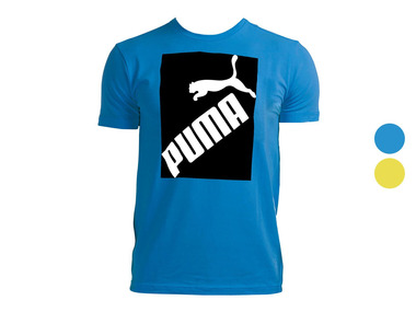 Puma Kinder-T-shirt voor jongens, met merk-opschrift op de voorkant