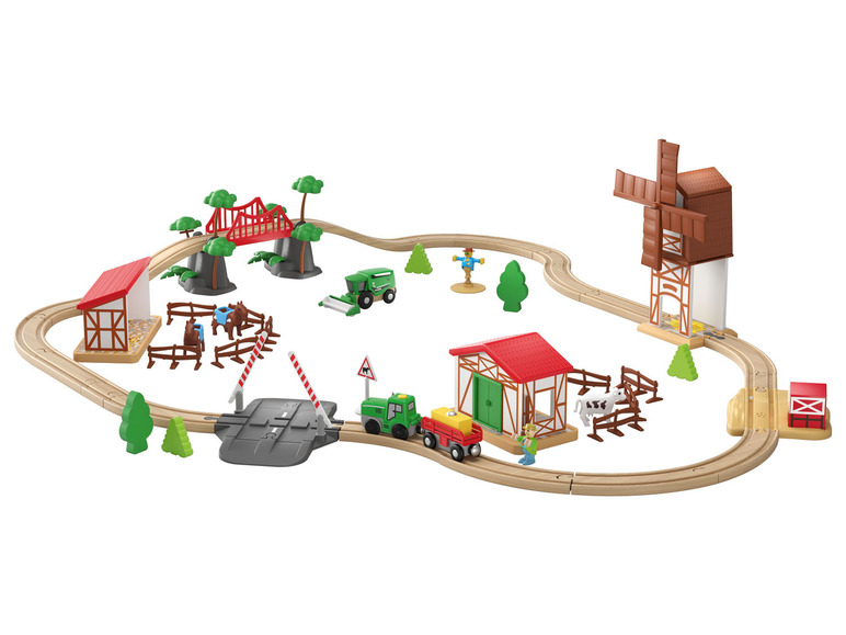 Ga naar volledige schermweergave: Playtive Houten treinbaanset - afbeelding 7