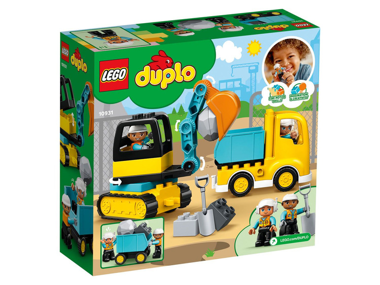 Ga naar volledige schermweergave: LEGO® DUPLO® Graafmachine en vrachtwagen - afbeelding 2