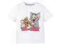 Wit T-shirt met Tom en Jerry print