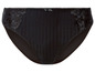 Zwarte slip met kantdetail.